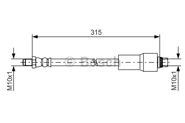 Brake Hose Bosch 1 987 476 432