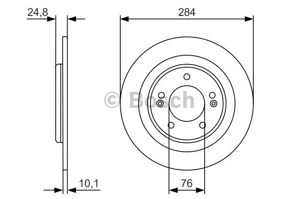 Bosch Rear solid brake disc – price [object Object] PLN