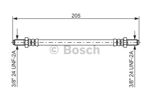 Brake Hose Bosch 1 987 476 575