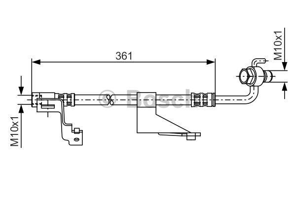 Brake Hose Bosch 1 987 476 821