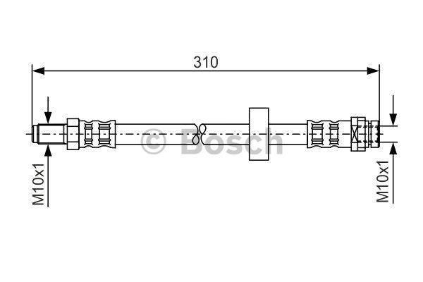 Brake Hose Bosch 1 987 476 883