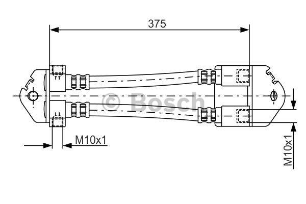 Brake Hose Bosch 1 987 481 072