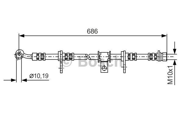 Bosch 1 987 481 233 Brake Hose 1987481233