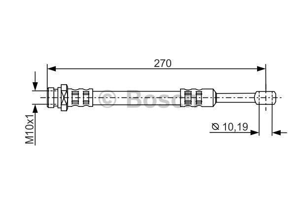 Brake Hose Bosch 1 987 481 300