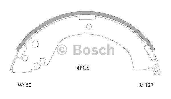 Bosch 0 986 AB0 005 Brake shoe set 0986AB0005