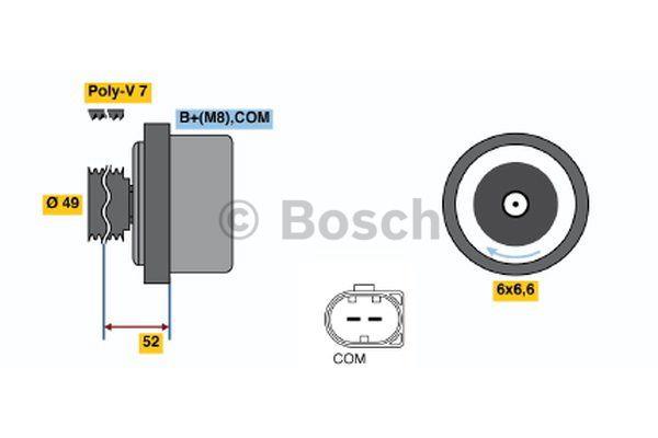 Bosch 0 122 0AA 120 Alternator 01220AA120