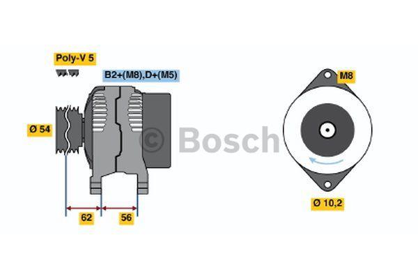 Bosch 0 124 425 006 Alternator 0124425006