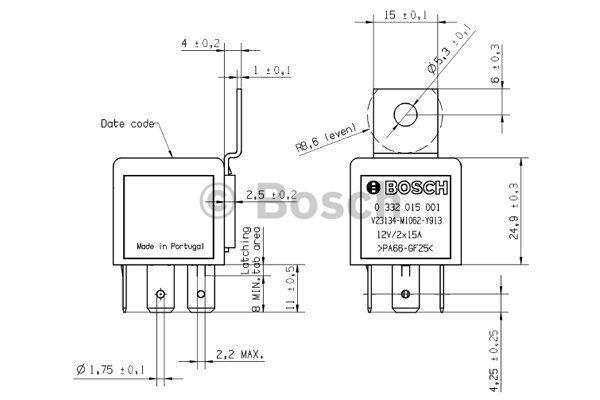 Relay Bosch 0 332 015 001
