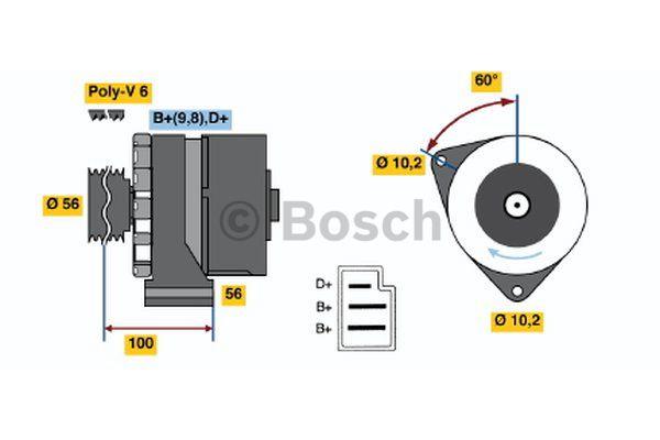 Alternator Bosch 0 986 033 810