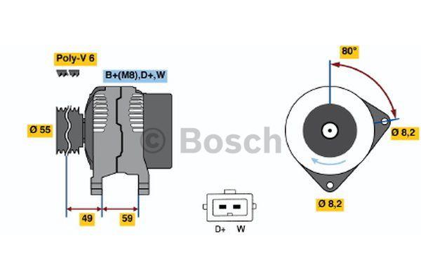 Alternator Bosch 0 986 038 380