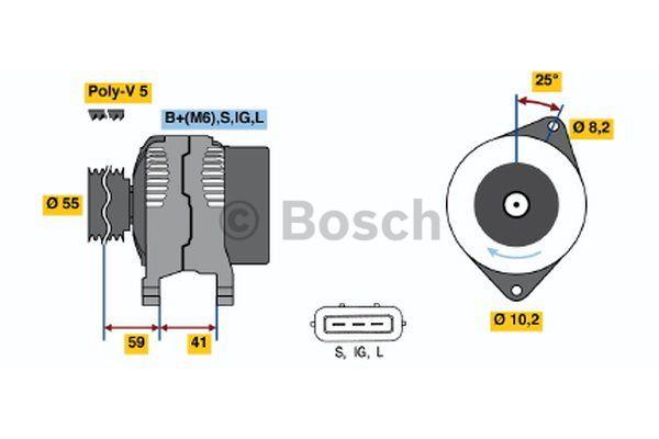 Alternator Bosch 0 986 040 471
