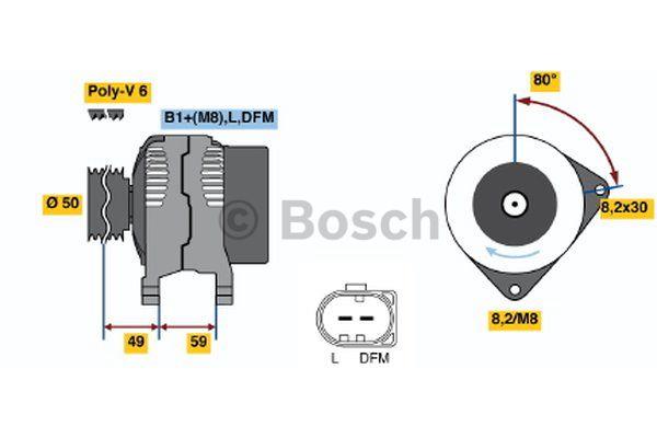 Alternator Bosch 0 986 041 310