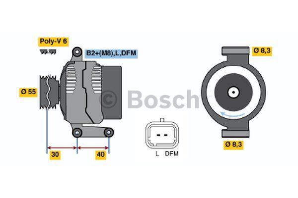 Alternator Bosch 0 986 041 850