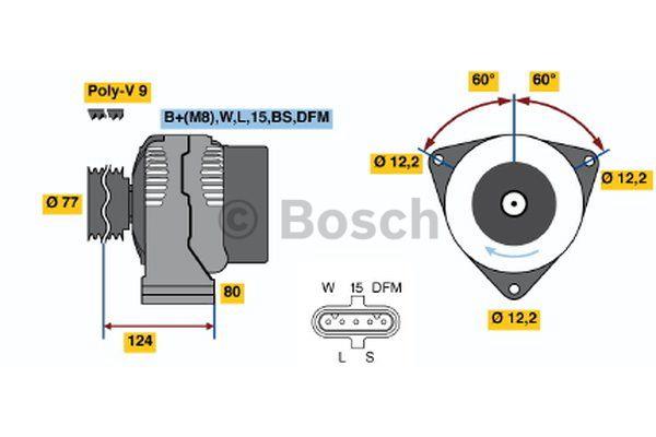 Alternator Bosch 0 986 042 390