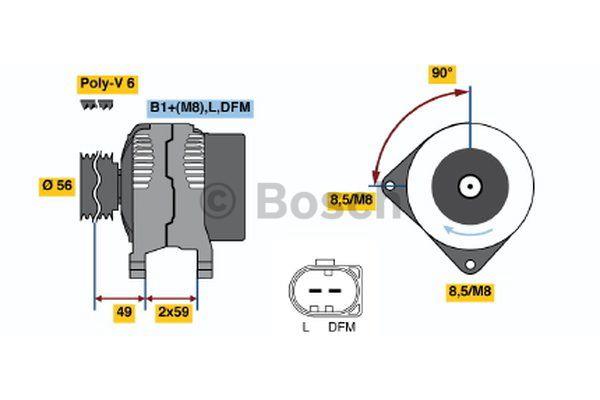 Alternator Bosch 0 986 042 600
