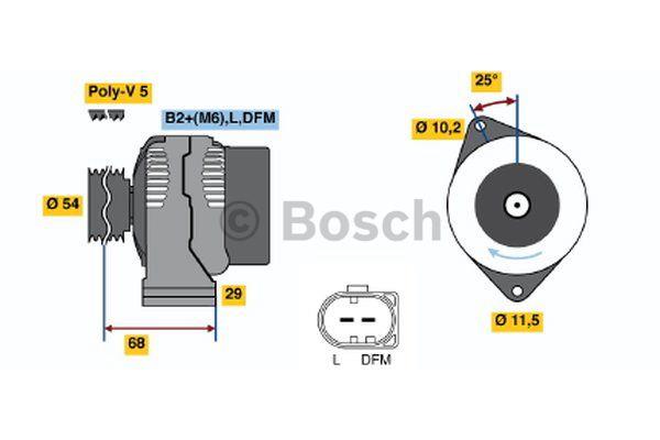 Alternator Bosch 0 986 044 490