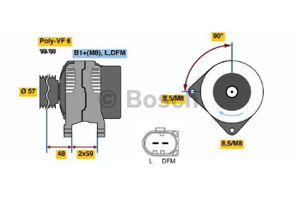 Alternator Bosch 0 986 045 360