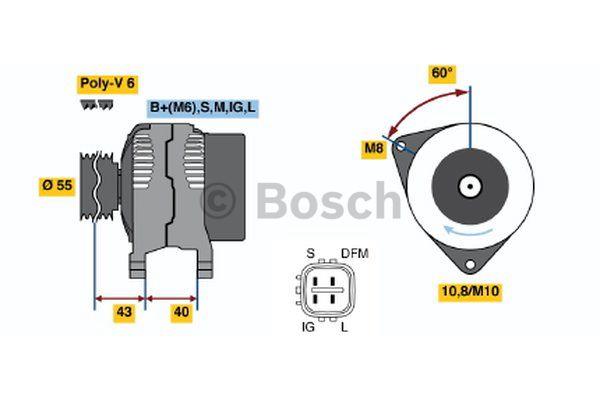 Alternator Bosch 0 986 046 110