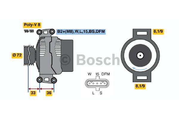 Alternator Bosch 0 986 046 580