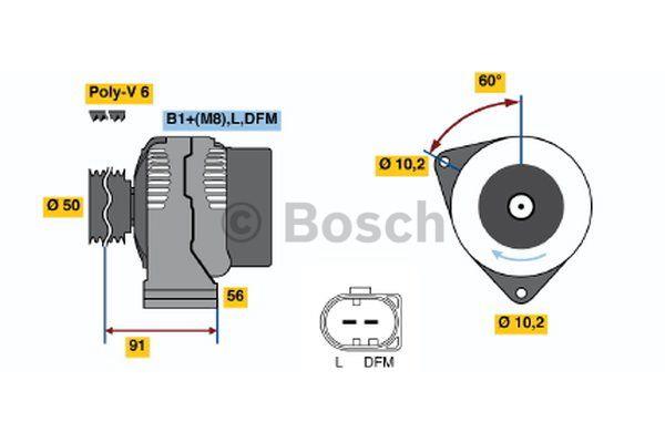 Alternator Bosch 0 986 047 550