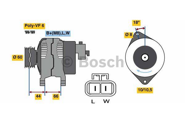 Alternator Bosch 0 986 048 340