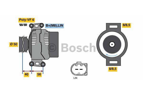 Alternator Bosch 0 986 048 450