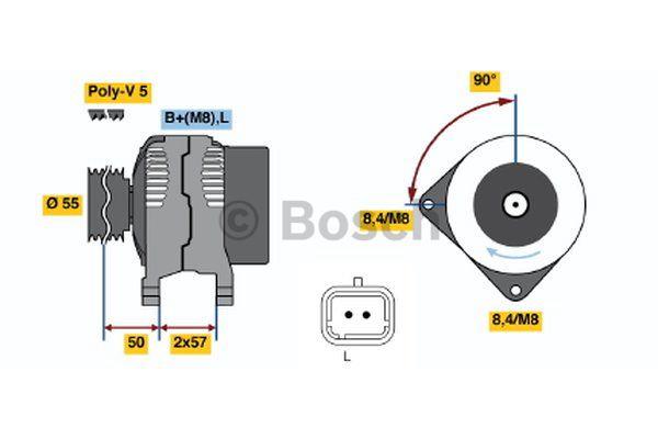 Alternator Bosch 0 986 048 611