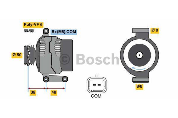 Alternator Bosch 0 986 048 740