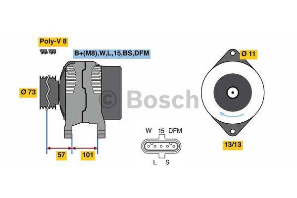 Alternator Bosch 0 986 049 350