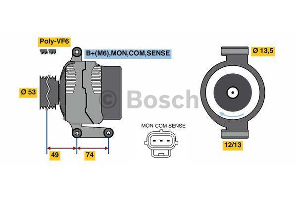 Alternator Bosch 0 986 049 520