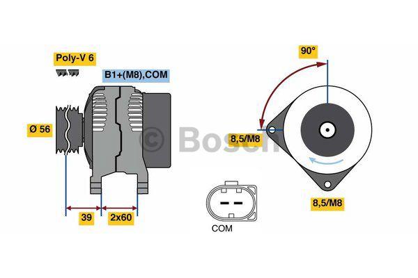 Alternator Bosch 0 986 080 090