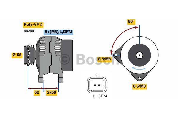Alternator Bosch 0 986 080 290