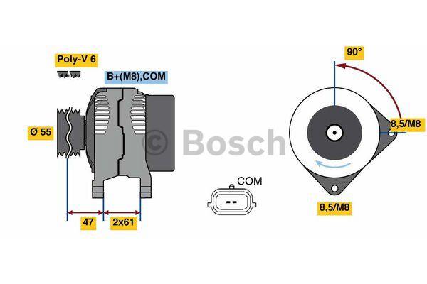Alternator Bosch 0 986 080 800