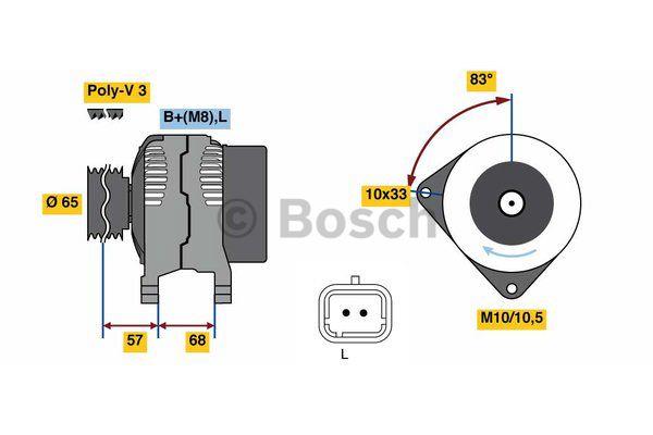 Alternator Bosch 0 986 080 960