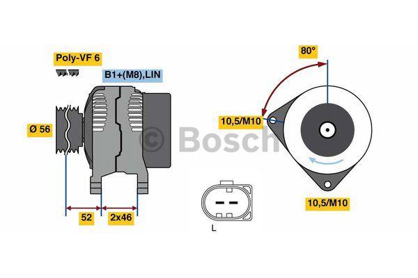Alternator Bosch 0 986 081 390