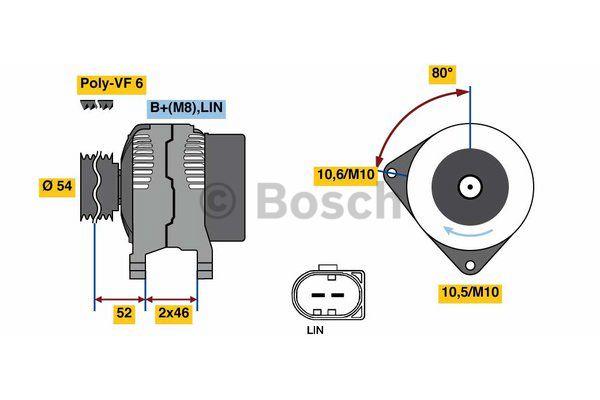 Alternator Bosch 0 986 081 400