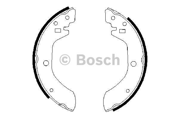 Bosch 0 986 487 164 Brake shoe set 0986487164