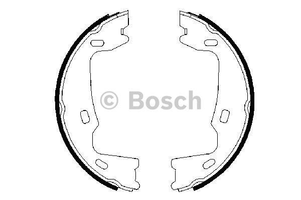 Bosch Handbrake shoes – price 85 PLN