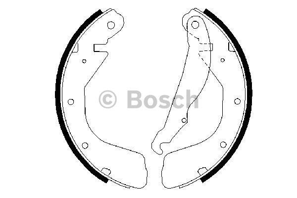 Bosch Brake shoe set – price 126 PLN