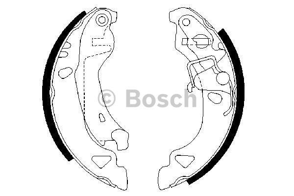 Bosch Brake shoe set – price 131 PLN