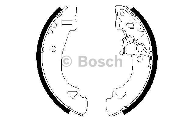 Brake shoe set Bosch 0 986 487 331