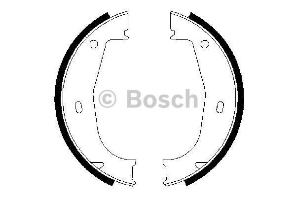Bosch Handbrake shoes – price 81 PLN