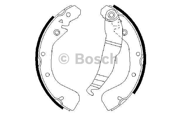 Bosch Brake shoe set – price 120 PLN