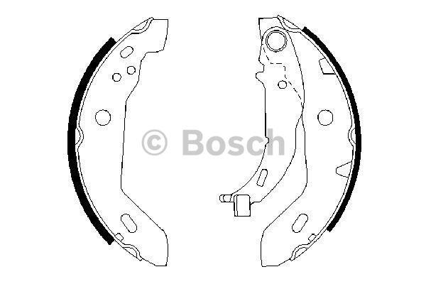 Bosch Brake shoe set – price 135 PLN