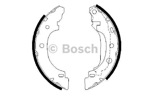 Bosch Brake shoe set – price 133 PLN