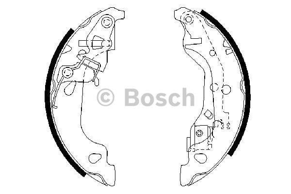 Bosch Brake shoe set – price 143 PLN