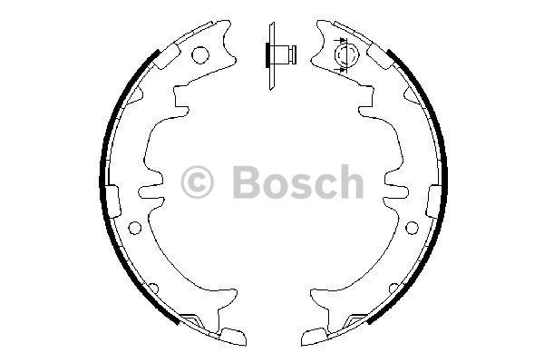 Bosch Parking brake shoes – price 152 PLN