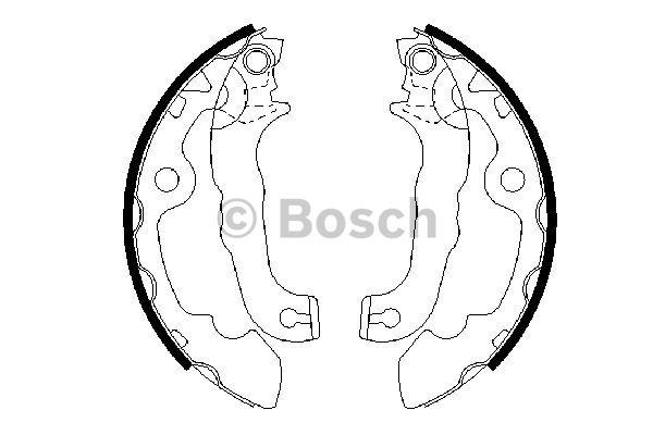 Bosch Brake shoe set – price 111 PLN