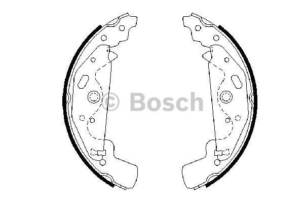 Brake shoe set Bosch 0 986 487 643
