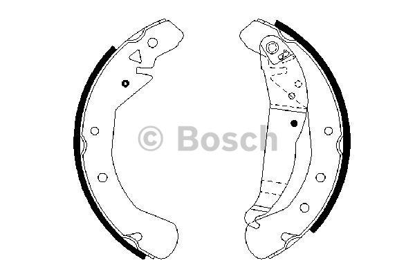 Bosch Brake shoe set – price 147 PLN
